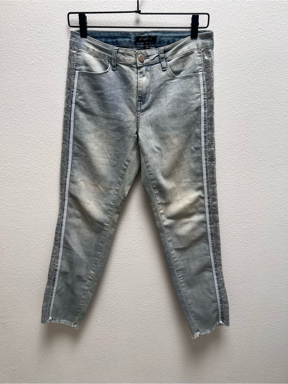 Juliette Sequin Side Stripe Jeans Size 4